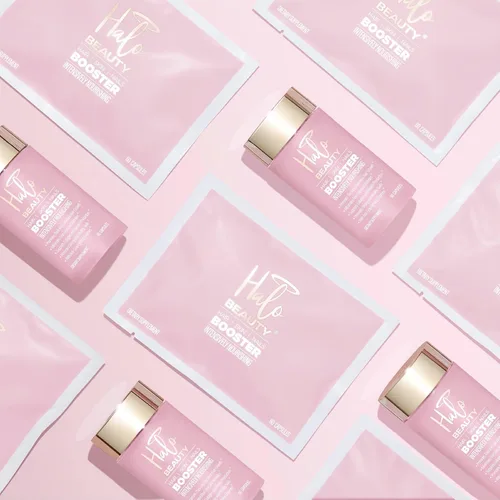 Vista 5 de Halo Beauty Suplemento para la piel y las uñas Crecimiento del cabello más grueso, piel radiante y uñas fuertes con biotina, palma enana americana