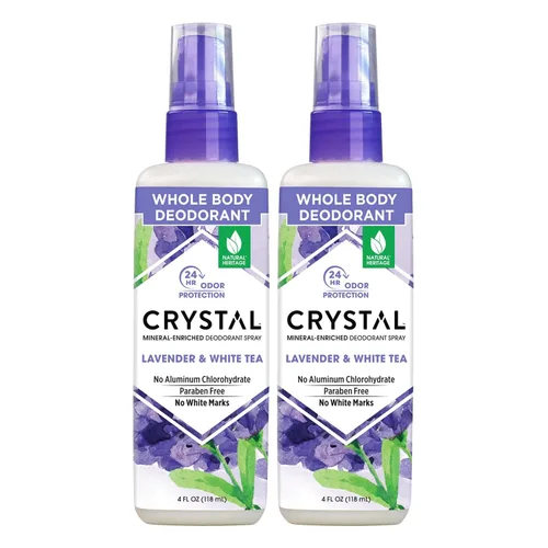 Vista 10 de Crystal Mineral desodorante en aerosol, 8 onzas, paquete de 2, manzanilla + té verde