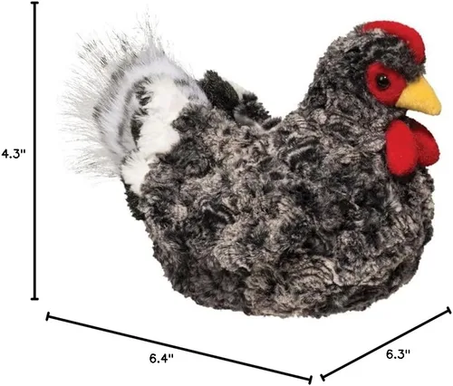 Vista 2 de Douglas Animal de peluche de pollo con múltiples gallinas y pimienta negra