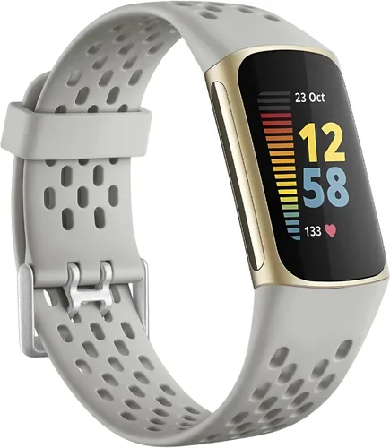 Vista 18 de Getino Bandas compatibles con Fitbit Charge, correas deportivas de repuesto ajustables transpirables suaves para Fitbit Charge 5/6, Negro
