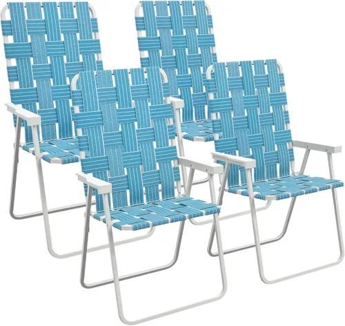 Vista 10 de Outsunny Juego de 2 sillas plegables para patio, sillas clásicas