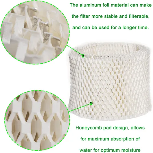 Vista 3 de HIFROM Paquete de 3 filtros de mecha de humidificador de repuesto WF2 y PWF2 compatibles con humidificador Kaz & Vicks V3100 V3500 V3600 V3800 V3900