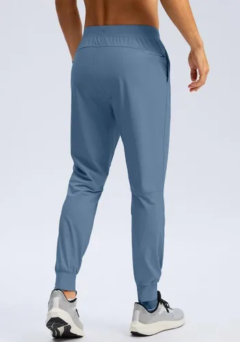 Vista 3 de Soothfeel Pantalones deportivos para hombre con bolsillos con cremallera, pantalones de entrenamiento atléticos ligeros para gimnasio, golf, correr