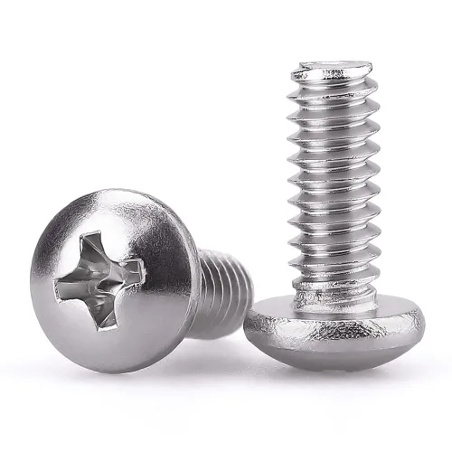 Vista 9 de Tornillo de máquina de cabeza cilíndrica #2-56 x 1/4", ranurado Phillips, acero inoxidable 304 18-8, acabado brillante, rosca completamente