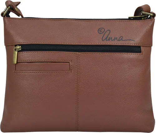 Vista 30 de Anna by Anuschka Women's Genuine Leather Medium Crossbody with External Zipper Pocket