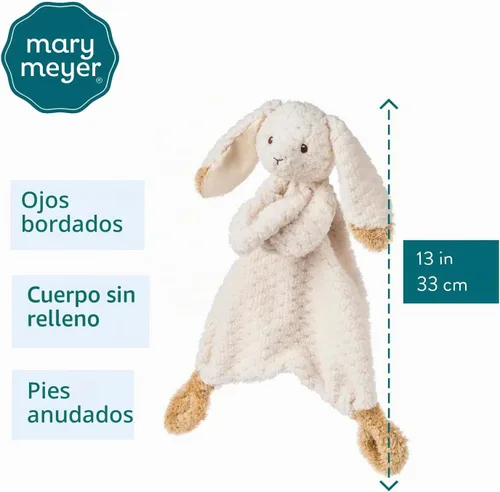 Vista 2 de Mary Meyer Juguete suave Lovey, 13 pulgadas, conejo de avena Conejito de avena