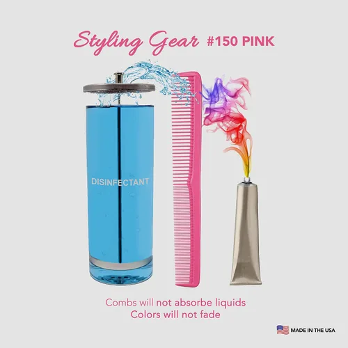 Vista 6 de Styling Gear Juego de 150 peines de peluquería para hombres, peines para mujeres, peines para estilista, barba, bigote, peine de bolsillo, fabricado