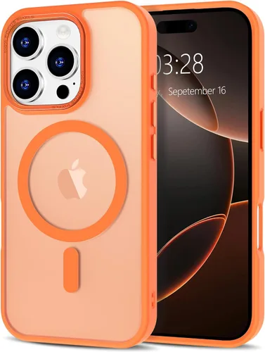 Vista 328 de Anuck - Funda magnética para iPhone 11 compatible con MagSafe, carcasa trasera mate translúcida dura, borde de TPU, delgada, resistente a impactos