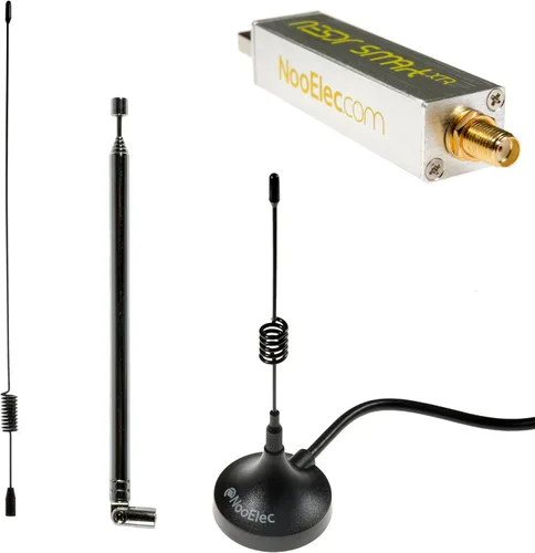 Vista 2 de Nooelec NESDR SMArt XTR HF Bundle: 300Hz-2.3GHz Software Defined Radio Set para LF/HF/UHF/VHF. Incluye NESDR SMArt XTR RTL-SDR, Ham It Up Plus v2