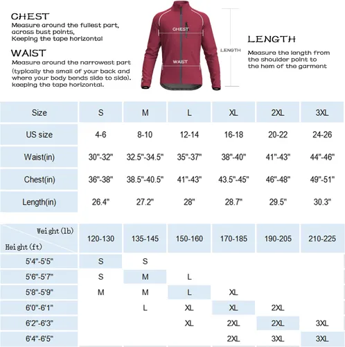 Vista 7 de Cycling Jackets for Men, Reflective Running Jacket Men Winter Cold Weather Cycling Clothing Full Zip with Pockets