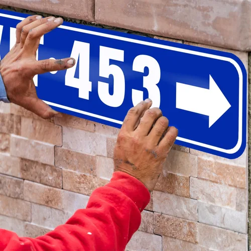 Vista 6 de Placa personalizada, señal de calle metálica personalizable con tu texto, nombre, logotipo, foto para oficina, negocio, lugar de trabajo, hogar