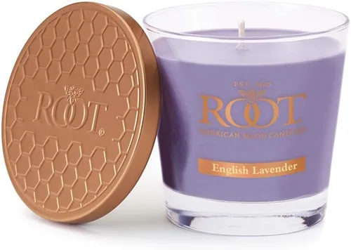 Vista 17 de Root Candles Velas Aromáticas Mezcla de Cera de Panal Vela Artesanal Premium, Veriglass Pequeño, Limón y Bergamota