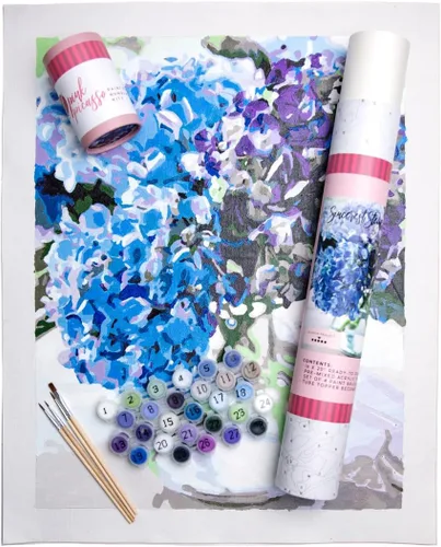Vista 14 de Pink Picasso Kit de Pintura Floral Botánica por Números para Adultos y Adolescentes Juegos de Kits de Pintura Acrílica DIY en Lienzo 16x20
