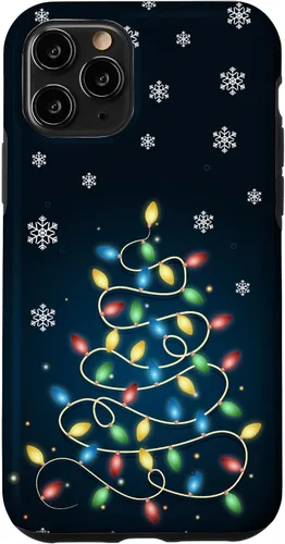 Vista 29 de Christmas Lights ICY Crystals Theme Snowflake Case for iPhone 17