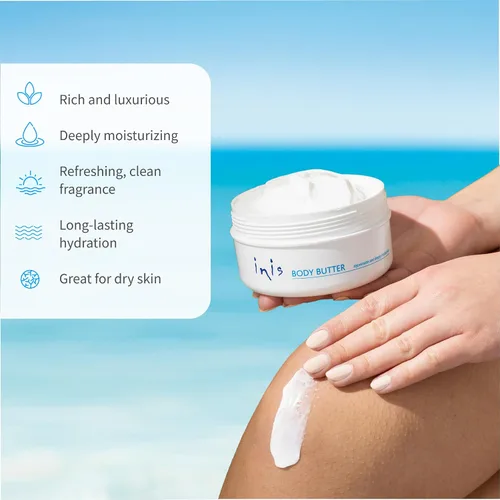 Vista 4 de Inis the Energy of the Sea Crema corporal rejuvenecedora - Crema corporal perfumada para mujeres y hombres - Hidratante de manteca de karité