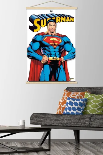 Vista 2 de Trends International DC Comics - Póster de pared con marco magnético de Superman