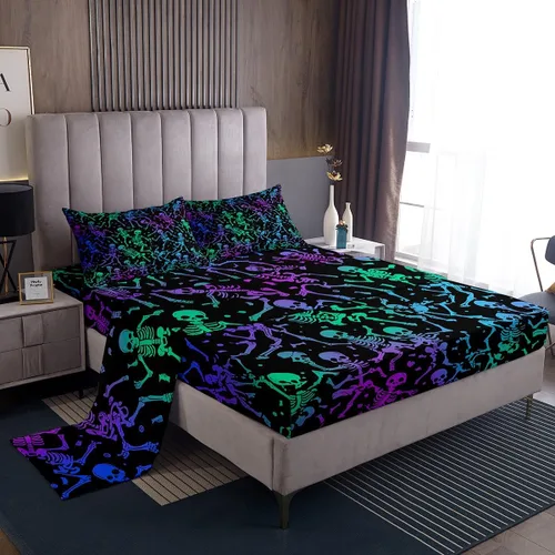 Vista 25 de Erosebridal Highland Cow - Juego de sábanas de tamaño individual con diseño de rosas para niños, niñas, adolescentes, adultos, animales salvajes