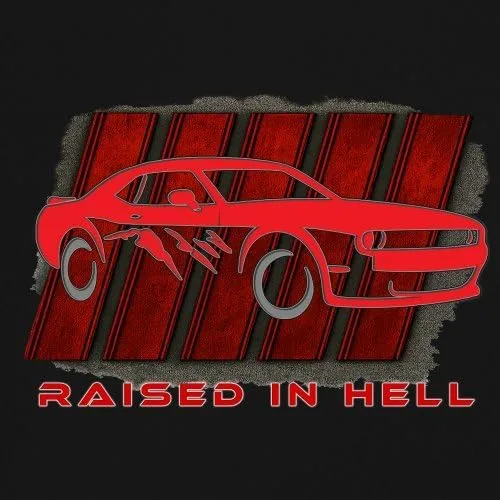 Vista 3 de Tee Hunt Raised In Hell Men's Graphic Hoodies and Crewneck Sweatshirts
