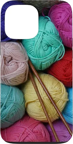 Vista 24 de Knitting and Crochet Colorful Yarn Photo Knitting Needles Case for iPhone 17