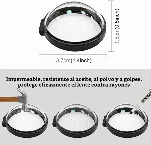 Vista 6 de Protectores de lente para Go Pro MAX2 vidrio templado óptico 2