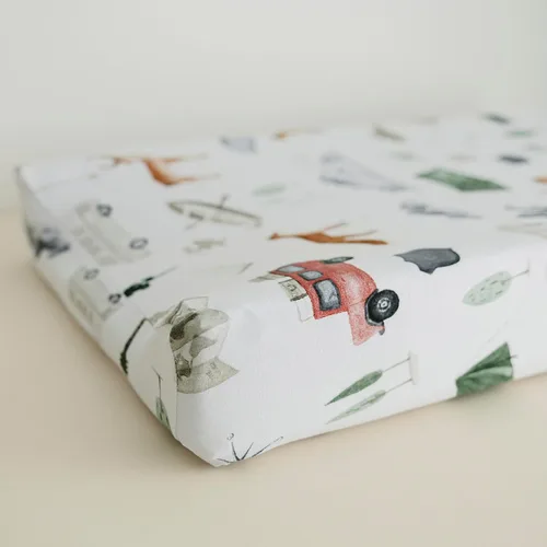 Vista 8 de Paquete de 2 sábanas N Play para niños, sábana bajera de mezcla de algodón de primera calidad, suaves y transpirables, funda de colchón para cuna