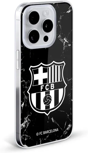 Vista 2 de Head Case Designs Funda rígida con licencia oficial del FC Barcelona con diseño de cresta de mármol negro compatible con Apple iPhone 11