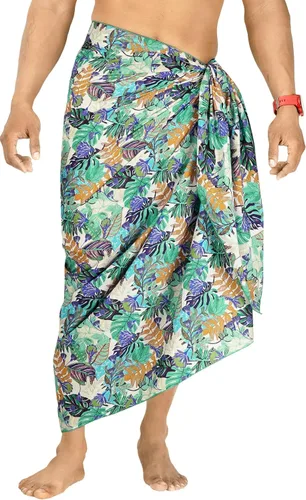 Vista 11 de HAPPY BAY Men's Sarong Cover Up Wraps Swim Beach