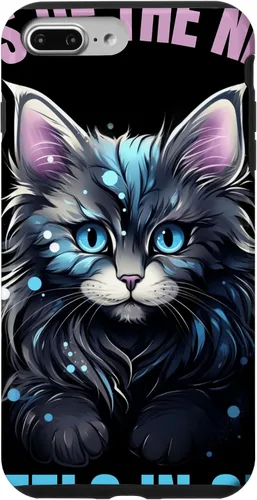 Vista 9 de iPhone 14 Pastel Goth Maine Coon Cat Cats of the Night Pastels en estuche