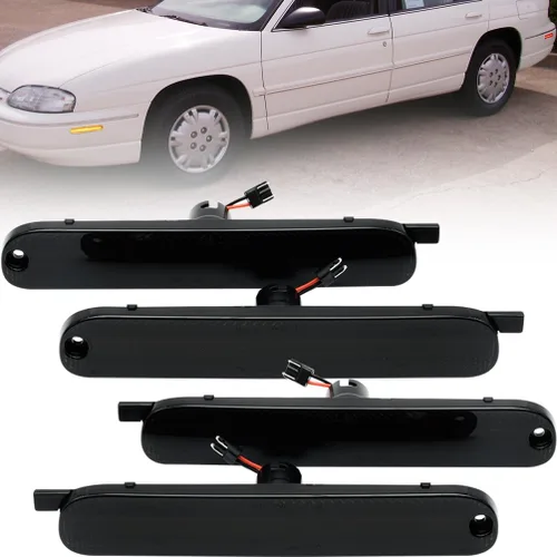 Vista 8 de Luces LED de marcador lateral para Chevy Lumina y Monte Carlo 1995-2001 con lente transparente, marcadores de guardabarros izquierdo y derecho