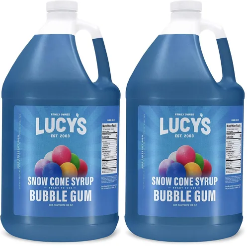 Vista 19 de Lucy's Family Owned – Jarabe para cono de nieve de raspado – 1 galón (128 onzas)