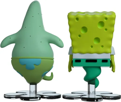 Vista 8 de Youtooz Spooky Spongebob and Patrick - Figura de vinilo de 4 pulgadas, figura coleccionable de Bob Esponja espeluznante y Patrick, 2