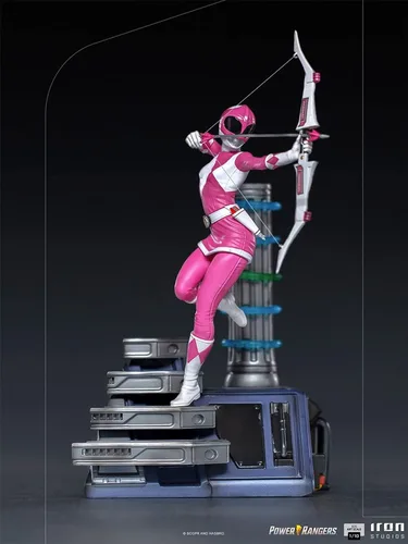 Vista 3 de Iron Studios - Mighty Morphin Power Rangers - Escala de arte BDS Pink Ranger 1/10