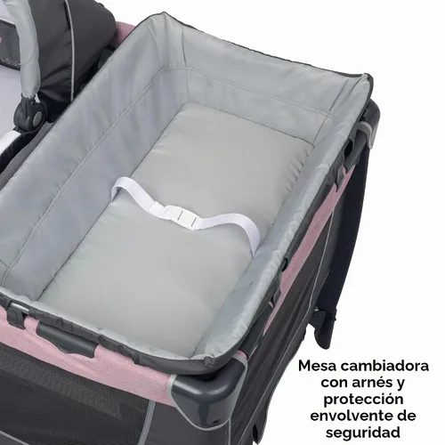 Vista 6 de Baby Trend Simply Smart - Centro de guardería para niños, color rosa