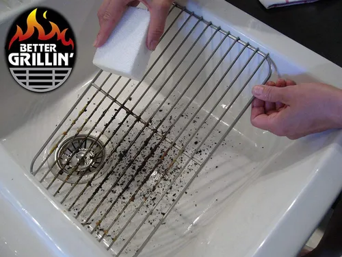 Vista 6 de Better Grillin - Limpiador de parrilla de piedra, protege las manos y las uñas al fregar la parrilla/plancha con piedra de fregar