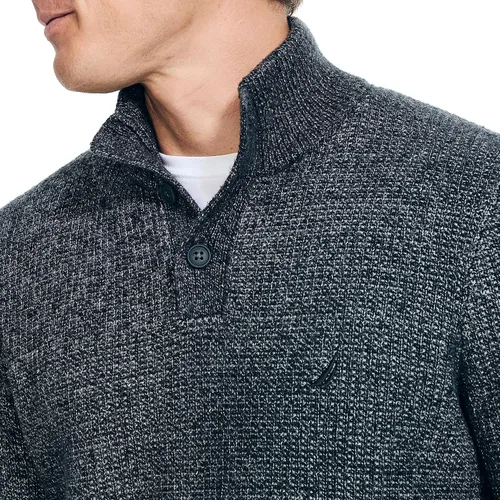 Vista 3 de Nautica Suéter de cuello alto falso de gofre hecho de forma sostenible para hombre