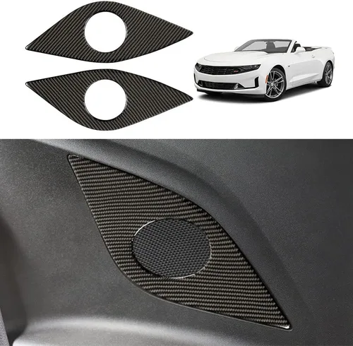 Vista 26 de Calcomanía de fibra de carbono para perilla de ventilación de aire acondicionado, cubierta interior para Chevrolet Camaro 2016 2017 2018 2019 2020