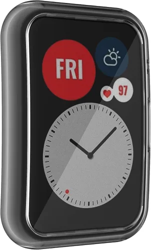 Vista 5 de ECSEM - Funda protectora de pantalla compatible con Huawei Watch Fit, ultrafina y suave, cubierta completa, accesorios de reloj inteligente