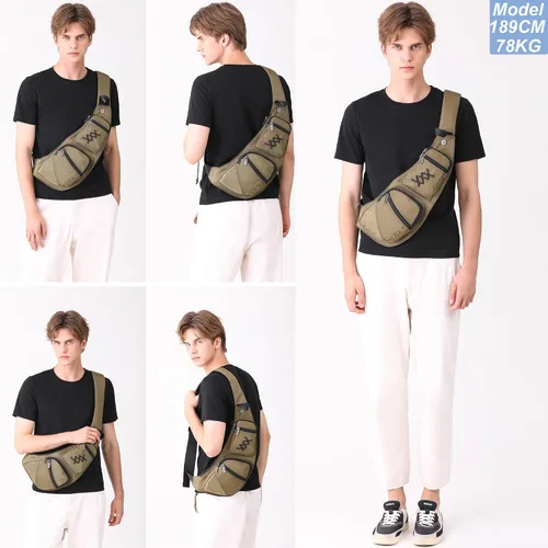 Vista 7 de Nicgid Sling Bag - Mochila bandolera para hombre