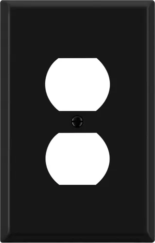 Vista 31 de ENERLITES Placa de pared de metal para receptáculo dúplex, acero inoxidable, tapa de tomacorriente, resistente a la corrosión, tamaño estándar