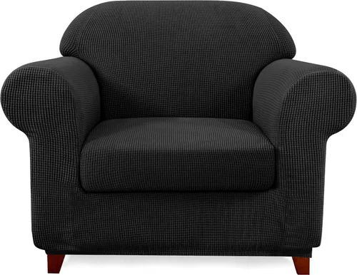 Vista 75 de SUBRTEX Juego de 5 fundas elásticas para sofá, fundas de cojín para respaldo, colección de protectores de muebles, para sofá de gran