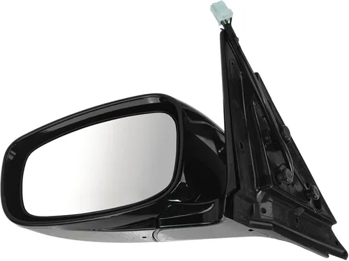Vista 102 de TRQ Espejo plegable con calefacción eléctrica del lado del conductor con indicador de punto ciego pintura a juego negro liso compatible con Kia