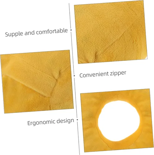 Vista 3 de KICHOUSE Memory Foam Face Down Pillow for Stomach Sleeping Ergonomic Prone Cushion for Eye Surgery Neck Support for Seniors and Patients Yellow