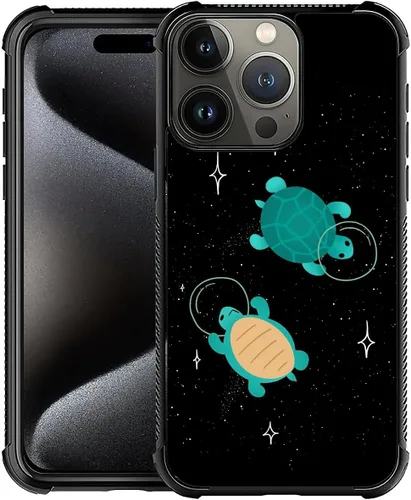 Vista 131 de CARLOCA Funda compatible con iPhone 15, increíble patrón de luz espacial nebulosa para niñas y niños, ultra protección, a prueba de golpes