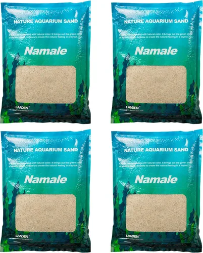 Vista 8 de LANDEN Namale - Arena para acuario, 2 L (aprox. 7 libras), arena súper natural para paisajismo de acuarios, arena cosmética para peceras, sustrato