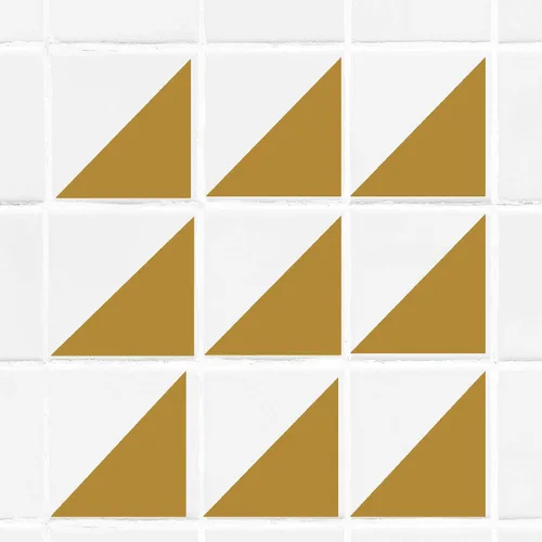 Vista 2 de Colorful Triangle Tile wall Sticker for Bathroom, Bathroom stickers, Tile transfer, Kid wall art, Tile wall stickers, Nursery stickers