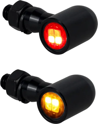 Vista 9 de Led Motorcycle Turn Signal Lights Universal Mini Front Blinkers Compatible with Harley Honda Suzuki Triumph Yamaha