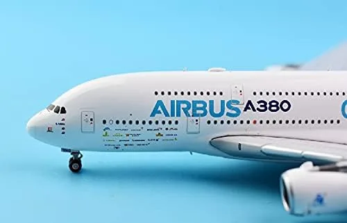 Vista 6 de JC Wings Airbus Industrie Posee El Sky A380 F-WWDD 1/400 Diecast Avión Modelo Avión
