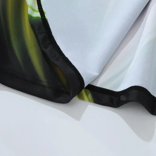 Vista 6 de Vestido de natación para mujer, talla grande, traje de baño de dos piezas, parte superior tankini con pantalones cortos de natación, traje de baño