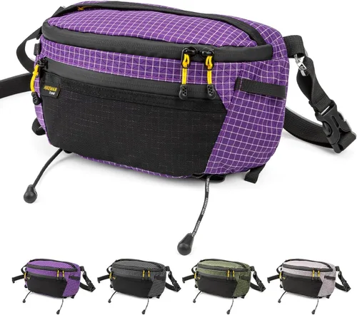 Vista 9 de HIKEMAN - Riñonera para mochila y bolsillo ligero para teléfono Negro