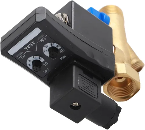 Vista 7 de Válvula de drenaje automática, G1/2 DN15 AC110V Válvula de drenaje cronometrada electrónica automática para gestión de condensados de compresor